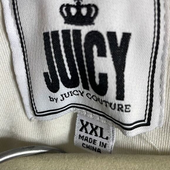 Juicy Couture Beachwood Swirl Micro Sherpa Lined Sweatsuit Sweatpants Medium Hoo - Picture 7 of 12